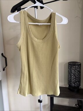 Maurices Ribbed Tank Top in Light Olive